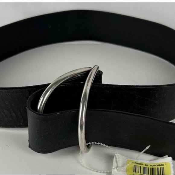 Lauren Ralph Lauren Brown Double D Ring Distressed Wide Leather Belt Womens L main image 6